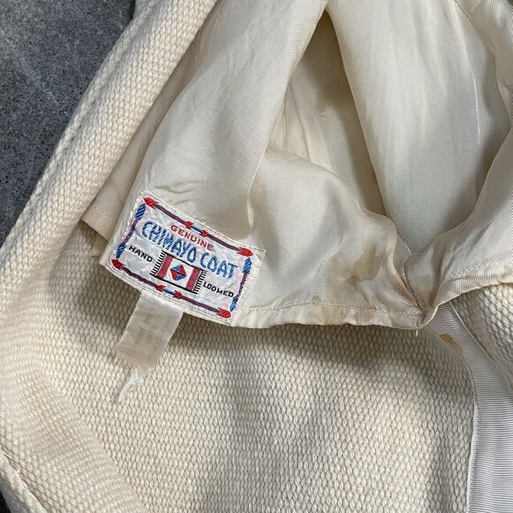 Vintage 1940’s Woven Wool Chimayo Jacket Hand Loomed New Mexico, S/M - Picture 7 of 15